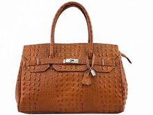 Cognac lederen tas Andreza