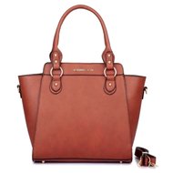 Cognac shopper tas Lola