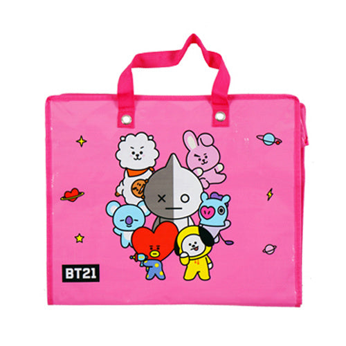 bt21 bt21 shopper large roze 23472990617675
