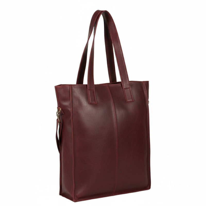 Justified Justified Bags Nynke Donker Rood 13L Shopper Laptop 14" 1 file 6