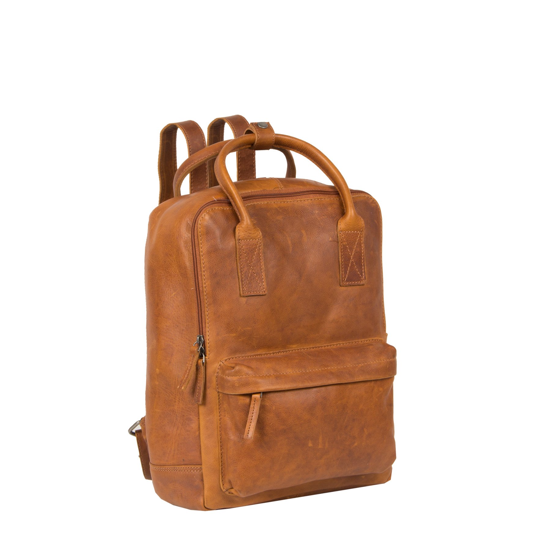 Justified Bags Justified Bags® Nynke Leren Shopper Rugtas Cognac 3 Justified Bags Justified Bags® Nynke Leren Shopper Rugtas Cognac