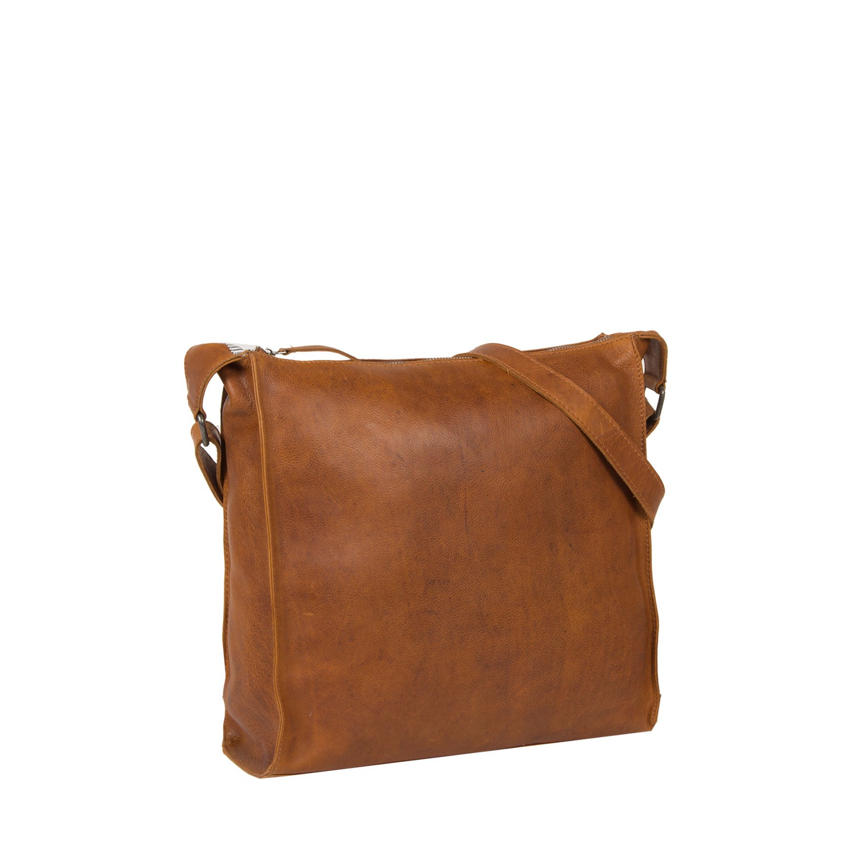 Justified Bags Justified Bags® Nynke Square Leren Schoudertas Cognac 3 Justified Bags Justified Bags® Nynke Square Leren Schoudertas Cognac