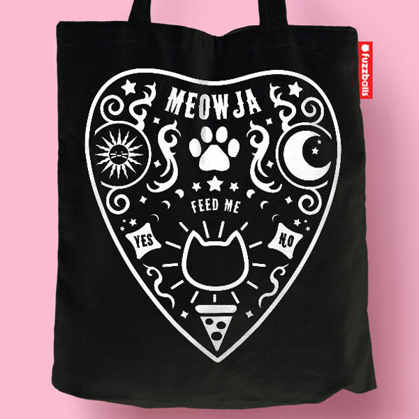 fuzzballs fuzzballs totebag meowja planchette 23472981573707