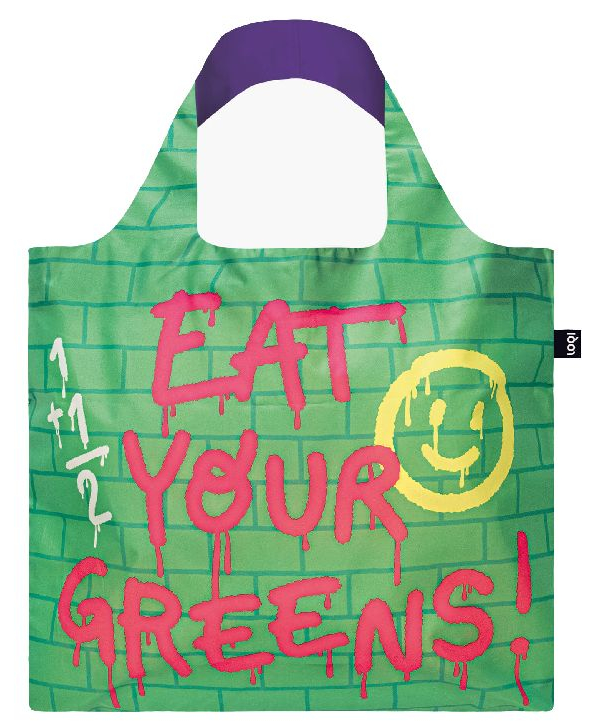 loqi bag eat your greens recycled