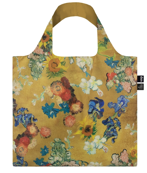 loqi bag vincent van goh 50th anniversaire bouquet flower pattern gold